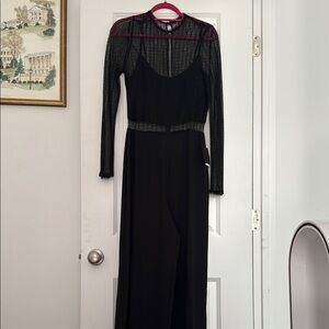 Chic Black Long Sleeve Jumpsuit